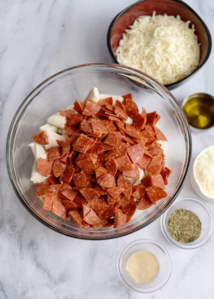 Pepperoni and Mozzarella Pull Apart Bread Recipe