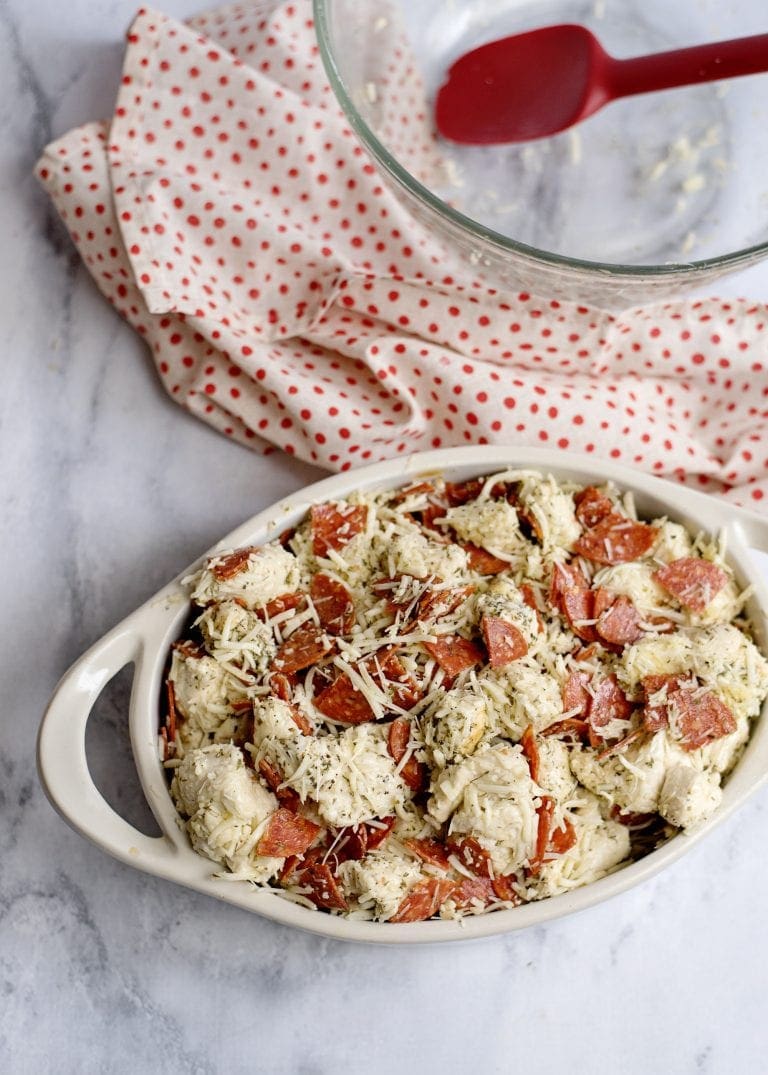 Pepperoni and Mozzarella Pull Apart Bread Recipe