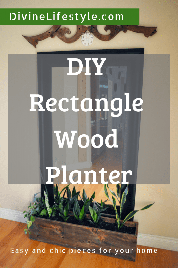 DIY Rectangle Wood Planter 