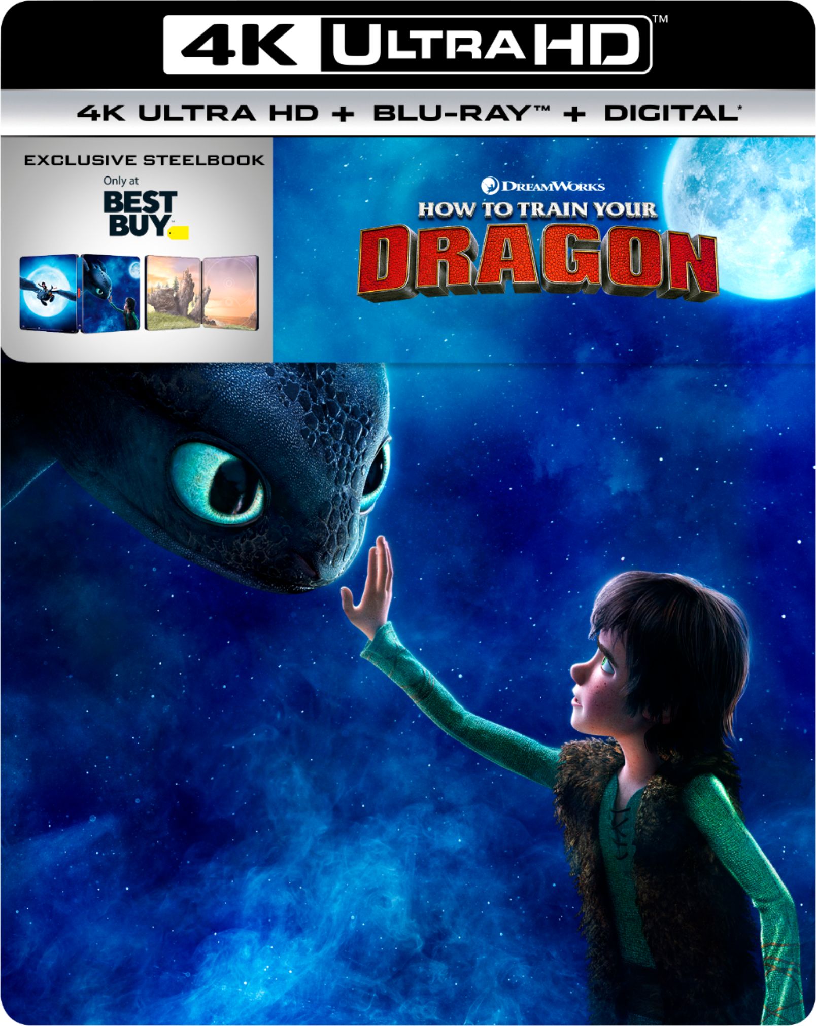 How to Train Your Dragon The Hidden World 4K Blu-Ray Collectible Steelbook