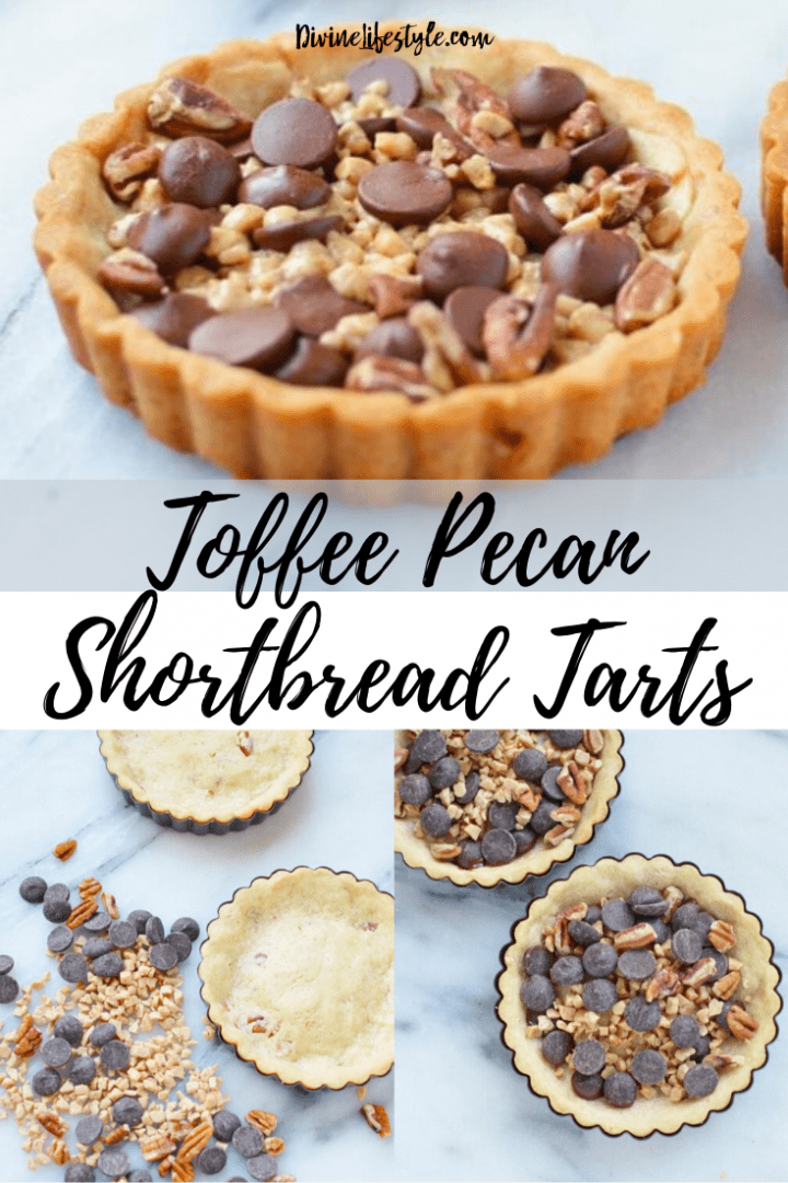Toffee Pecan Shortbread Tarts