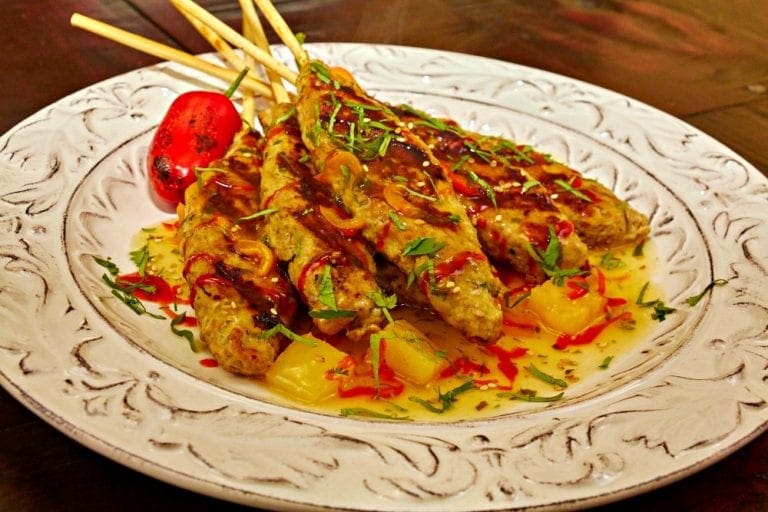 Pineapple Chicken Satay Appetizer Recipe Divine Lifestyle