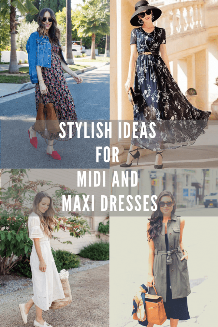 Stylish Ideas for Midi and Maxi Dresses Womens fashion