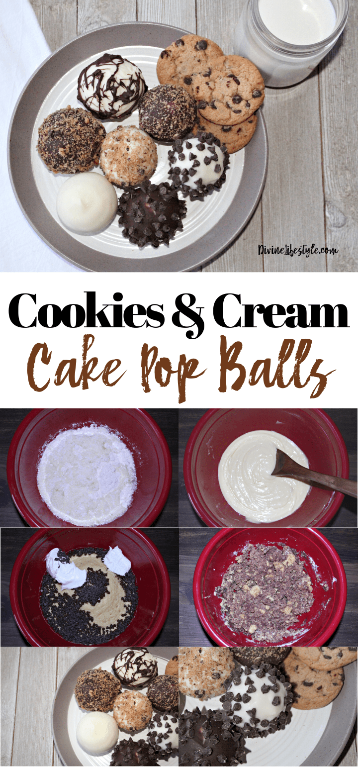 Cookies and Cream Cake Pop Balls