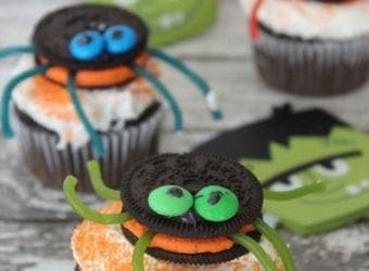 Spider Cupcakes with OREO Cookies