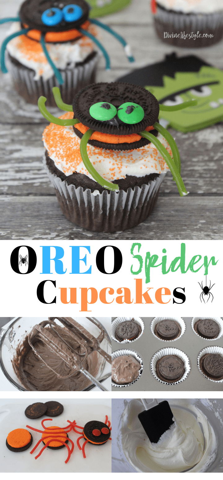 Spider Cupcakes with OREO Cookies