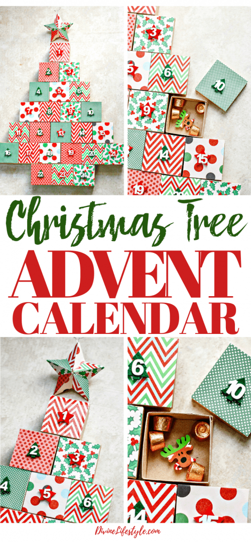 DIY Christmas Tree Advent Calendar Paper Mache Boxes diy-christmas-tree-advent-calendar-paper-mache-boxes