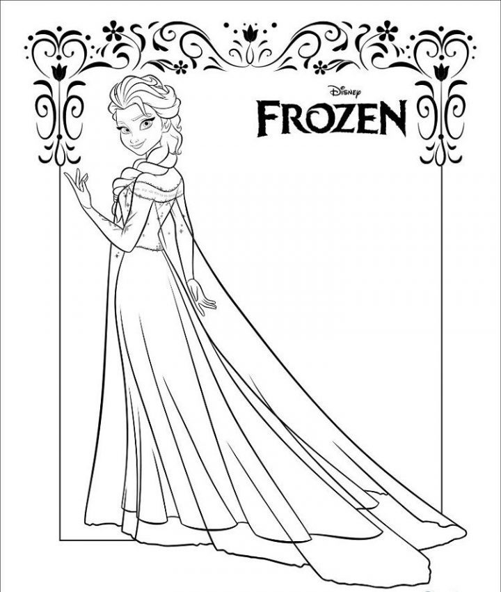 Frozen coloring pages, sheets 