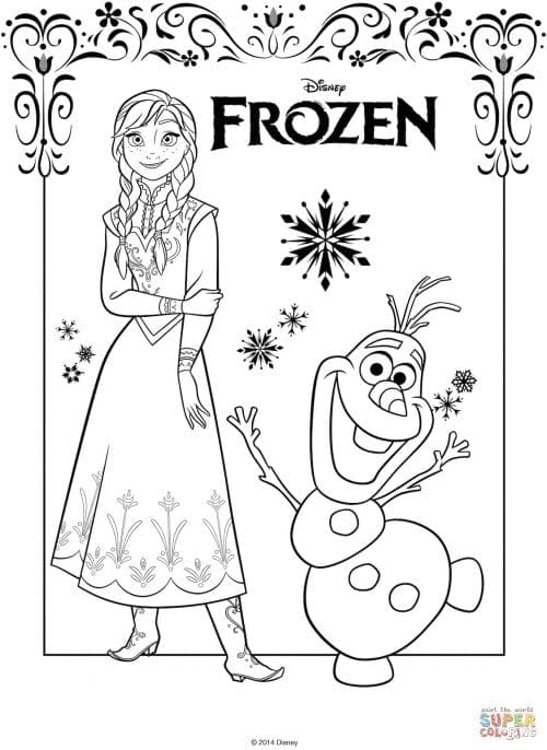 Disney FROZEN Printables Coloring Pages Activity Sheets