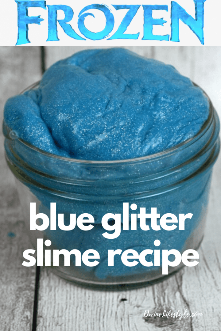 FROZEN Glitter Slime Recipe
