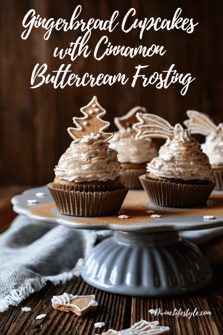 Gingerbread Cupcakes with Cinnamon Buttercream Frosting Recipe