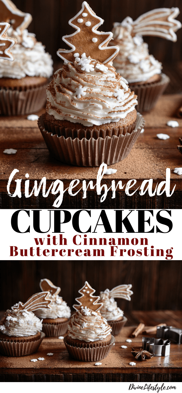 Gingerbread Cupcakes with Cinnamon Buttercream Frosting Recipe