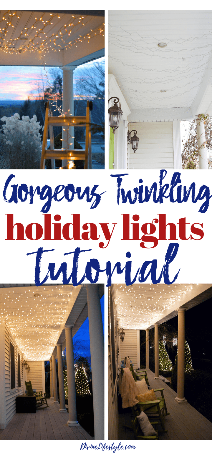 Gorgeous Twinking Holiday Porch Lights Tutorial