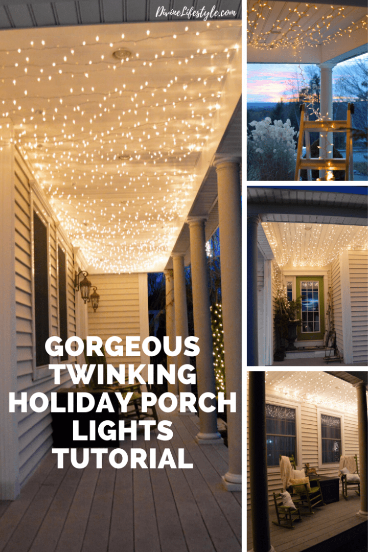 Gorgeous Twinking Holiday Porch Lights Tutorial