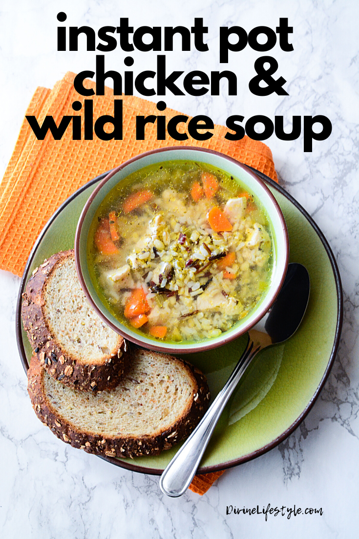 Instant Pot Chicken and Wild Rice Soup Divine Lifestyle