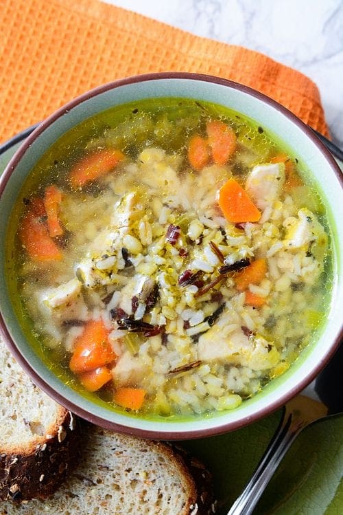 Instant Pot Chicken and Wild Rice Soup Divine Lifestyle