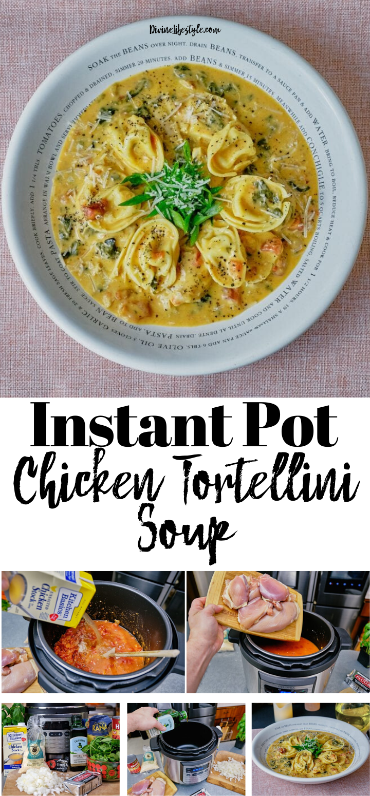 Instant Pot Creamy Tortellini, Spinach and Chicken Soup - 365 Days of Slow  Cooking and Pressure Cooking : r/PressureCooking