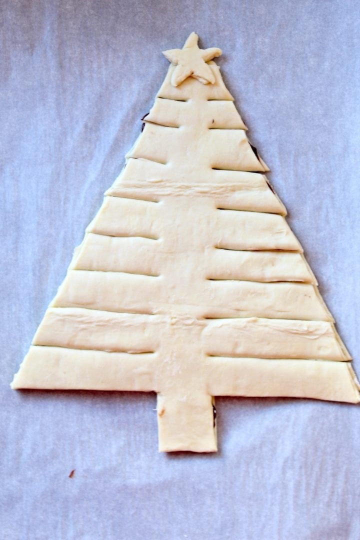 Nutella Puff Pastry Christmas Tree