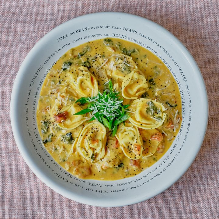 Instant Pot Chicken Tortellini Soup Overhead