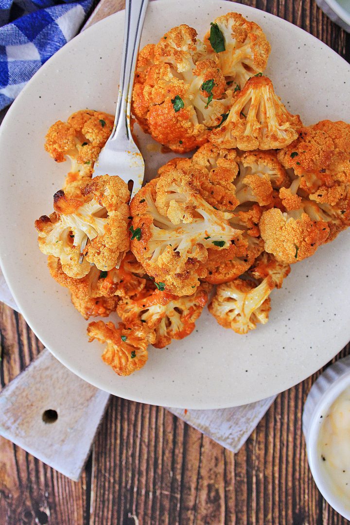 Air Fryer Buffalo Cauliflower Appetizer Divine Lifestyle