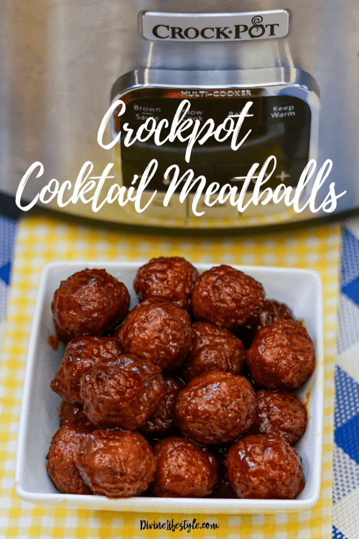 Best Cocktail Meatballs Crockpot Recipe Slow Cooker Appetizer