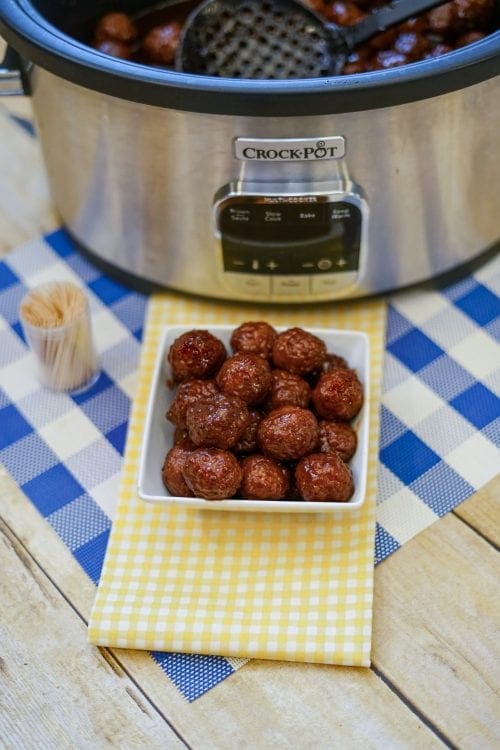 Best Cocktail Meatballs Crockpot Recipe Slow Cooker Appetizer