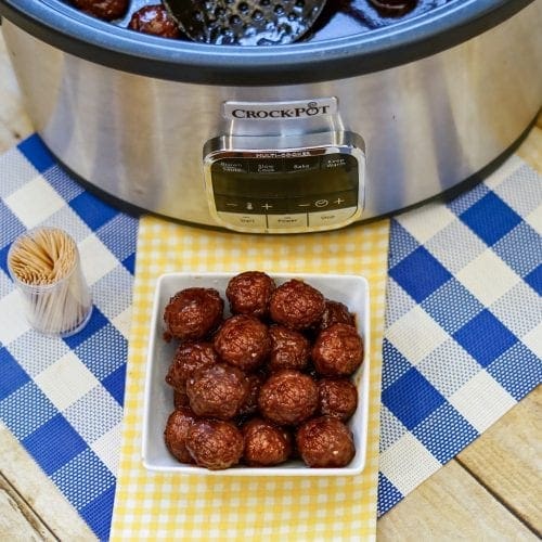 Best Cocktail Meatballs Crockpot Recipe Slow Cooker Appetizer