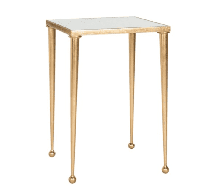 Bedroom Boudoir One King Lane Nancy Side Table in Gold