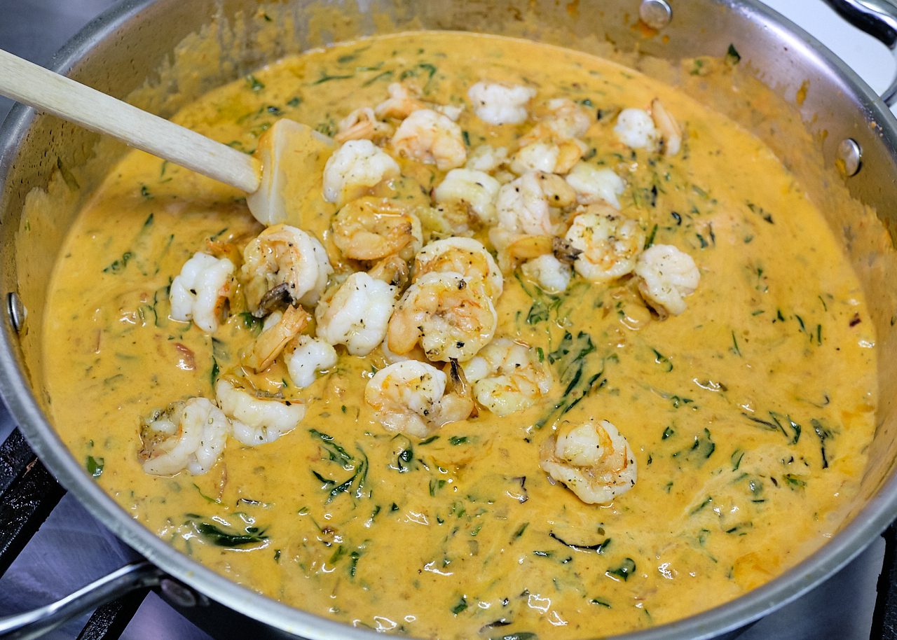 Best Shrimp Pasta with Rosa Sauce Recipe Valentine's Day Date Night