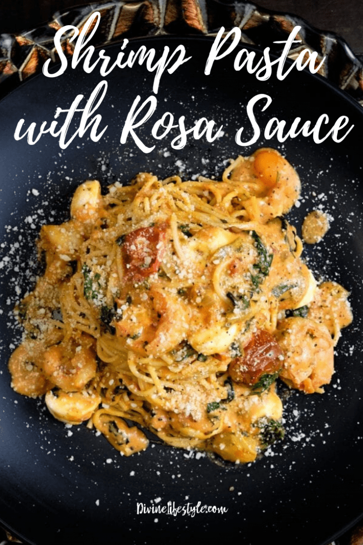 Best Shrimp Pasta with Rosa Sauce Recipe for the perfect Valentine's Day Date Night