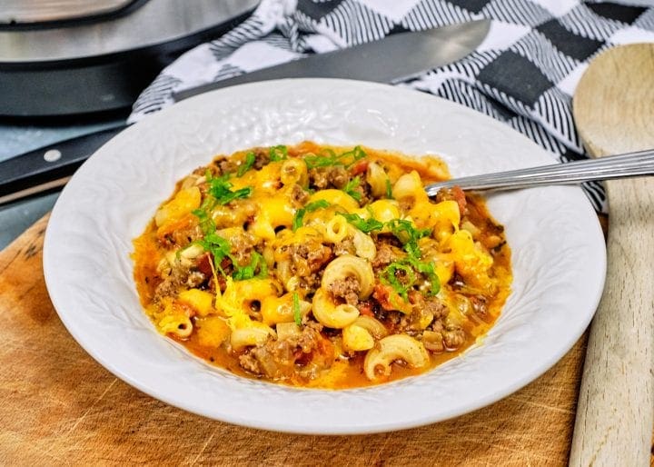 Instant Pot American Goulash Recipe - Ready to serve
