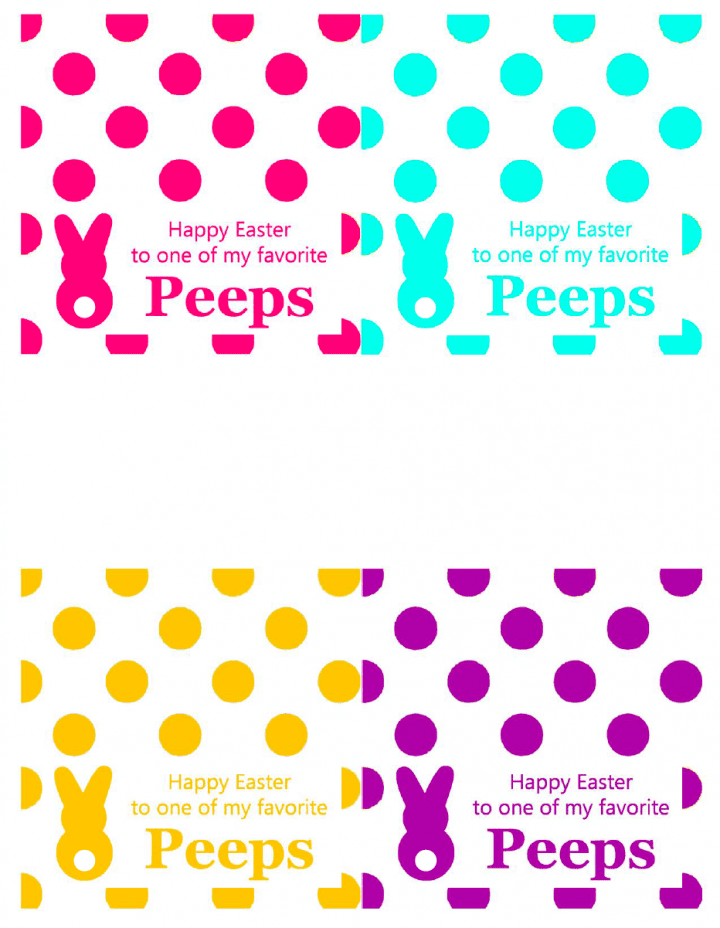 Marshmallow Peeps Smores Recipe with Easter Gift Tag Printables