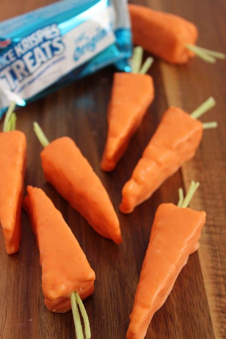 Carrot Rice Krispie Treats Recipe for Easter
