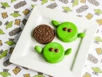 Baby Yoda Cookies made with OREOs