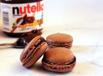 Chocolate Nutella Macarons