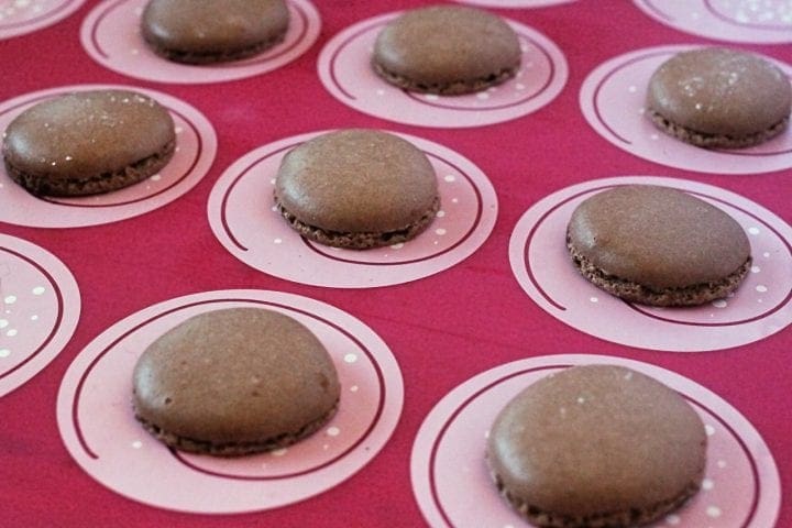 Chocolate Nutella Macarons