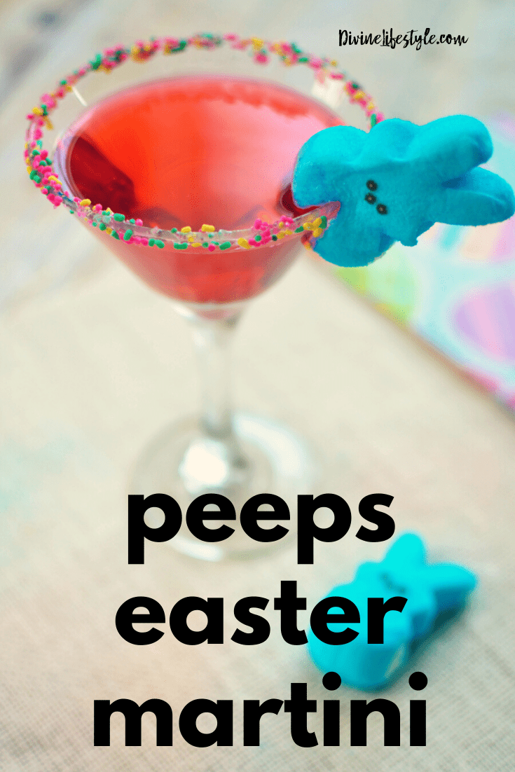 Bunny Peeps Easter Martini Spring Alcoholic Brunch Beverages 9738