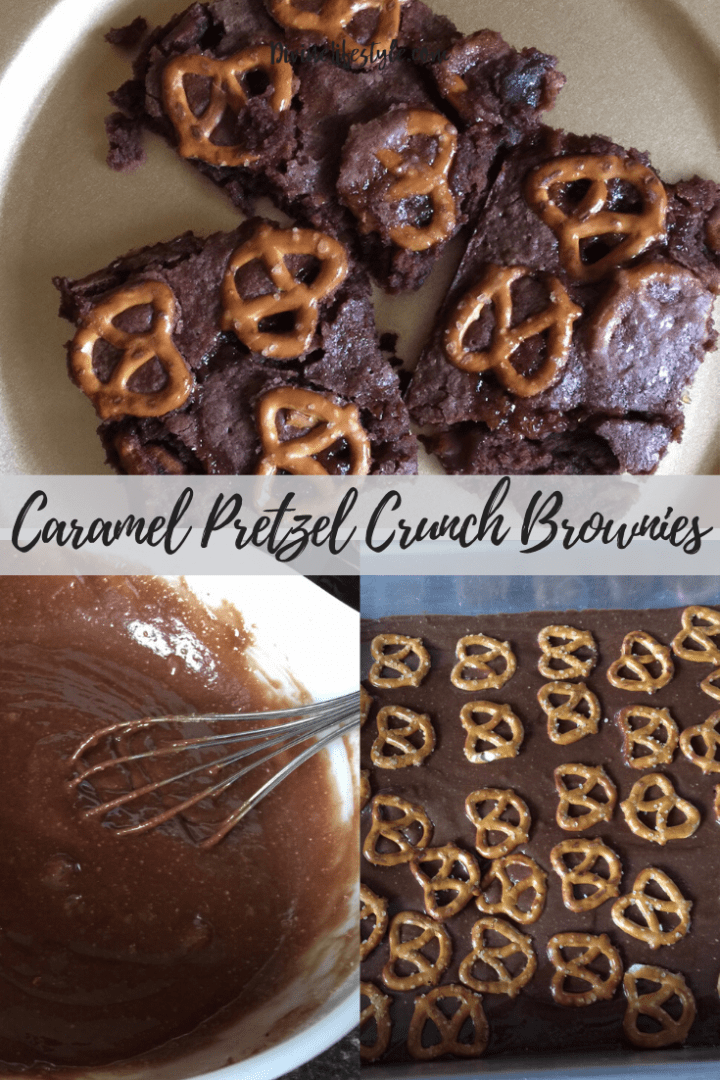 Caramel Pretzel Crunch Brownies