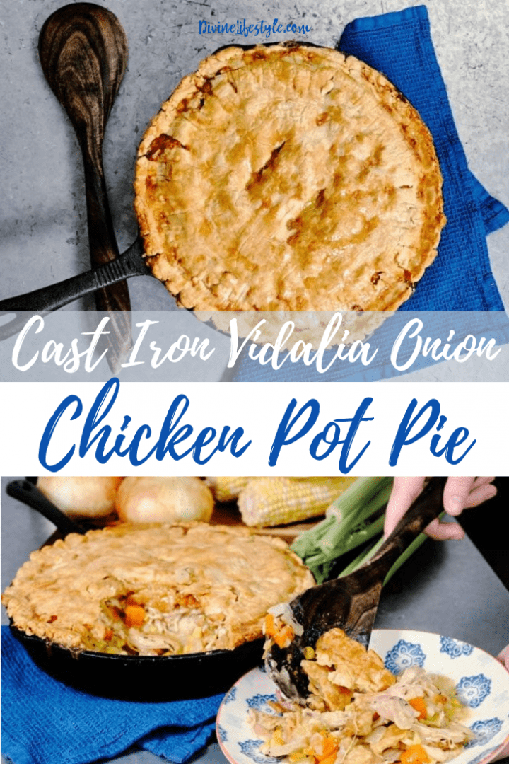 Cast Iron Vidalia Onion Chicken Pot Pie