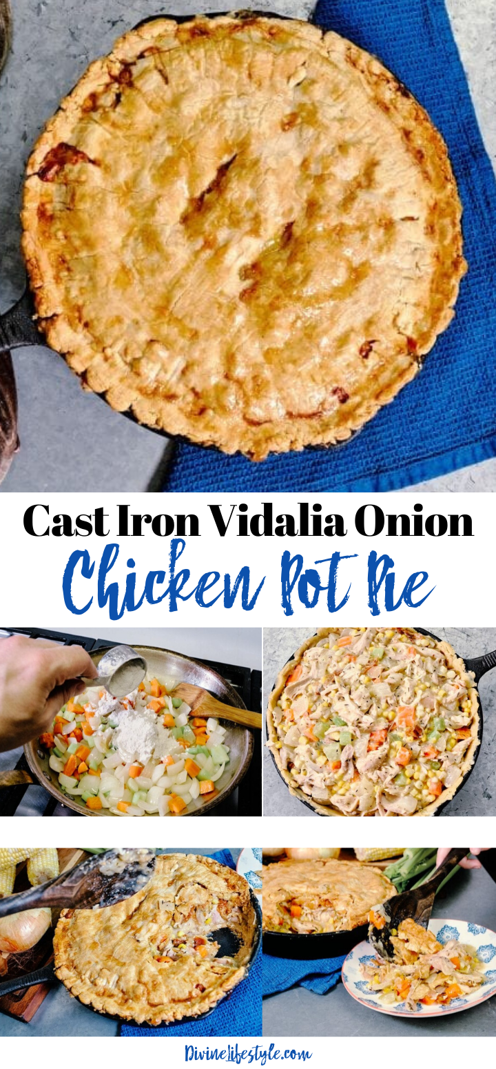 Cast Iron Vidalia Onion Chicken Pot Pie