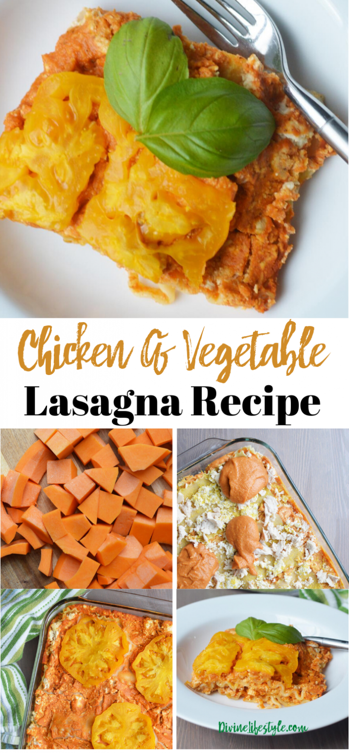 Chicken and Vegetable Lasagna Recipe Dinner Casserole