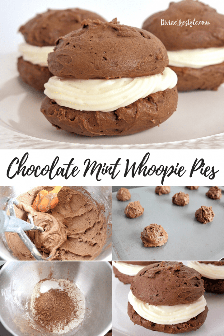 Chocolate Mint Whoopie Pies