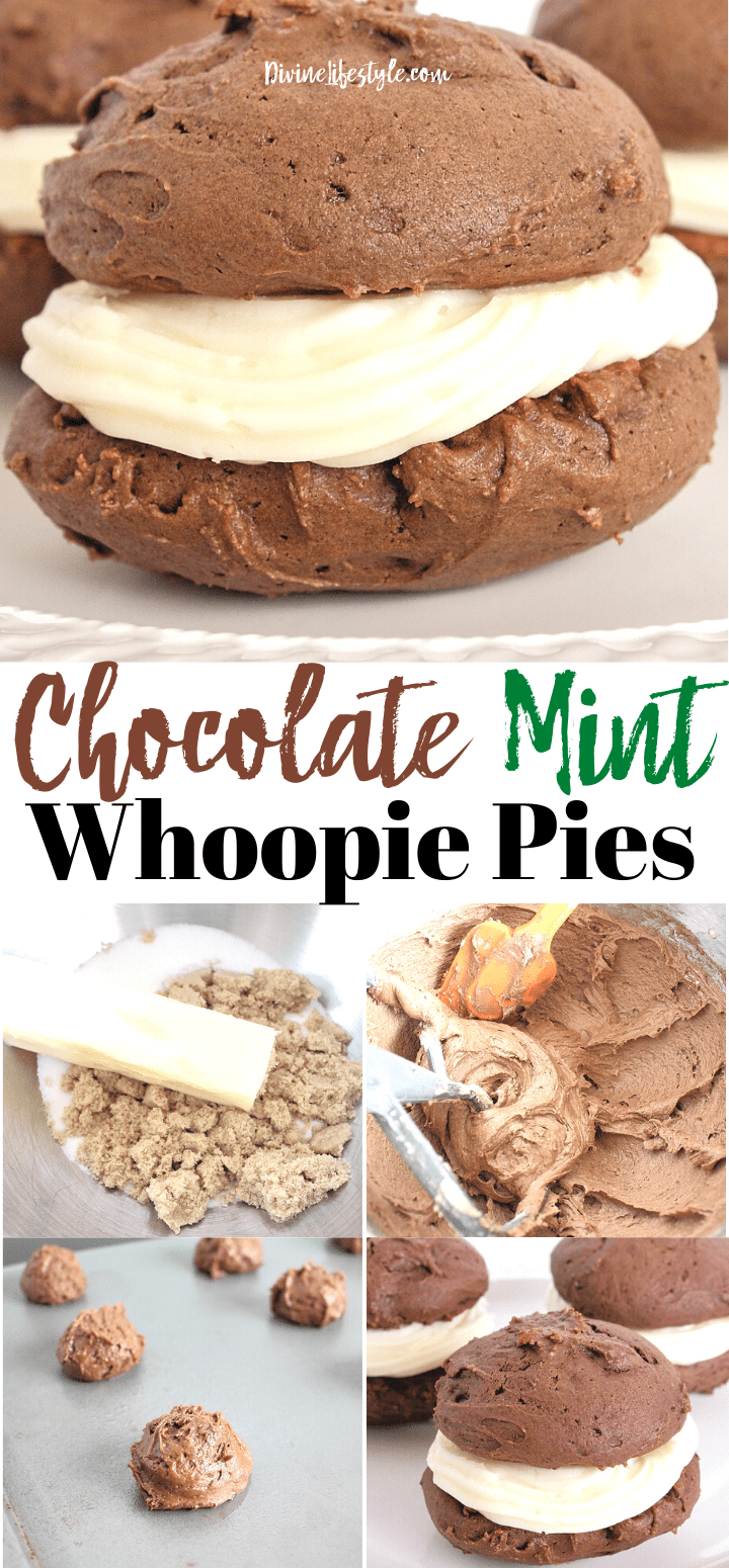 Chocolate Mint Whoopie Pies