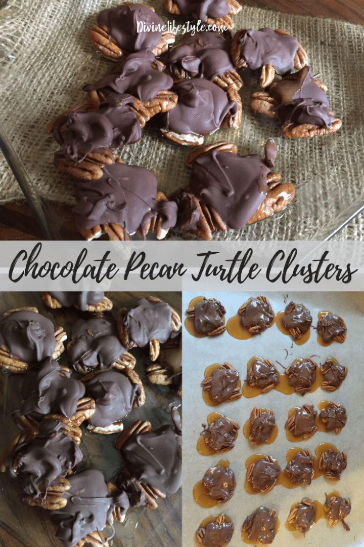 Chocolate Pecan Turtle Clusters