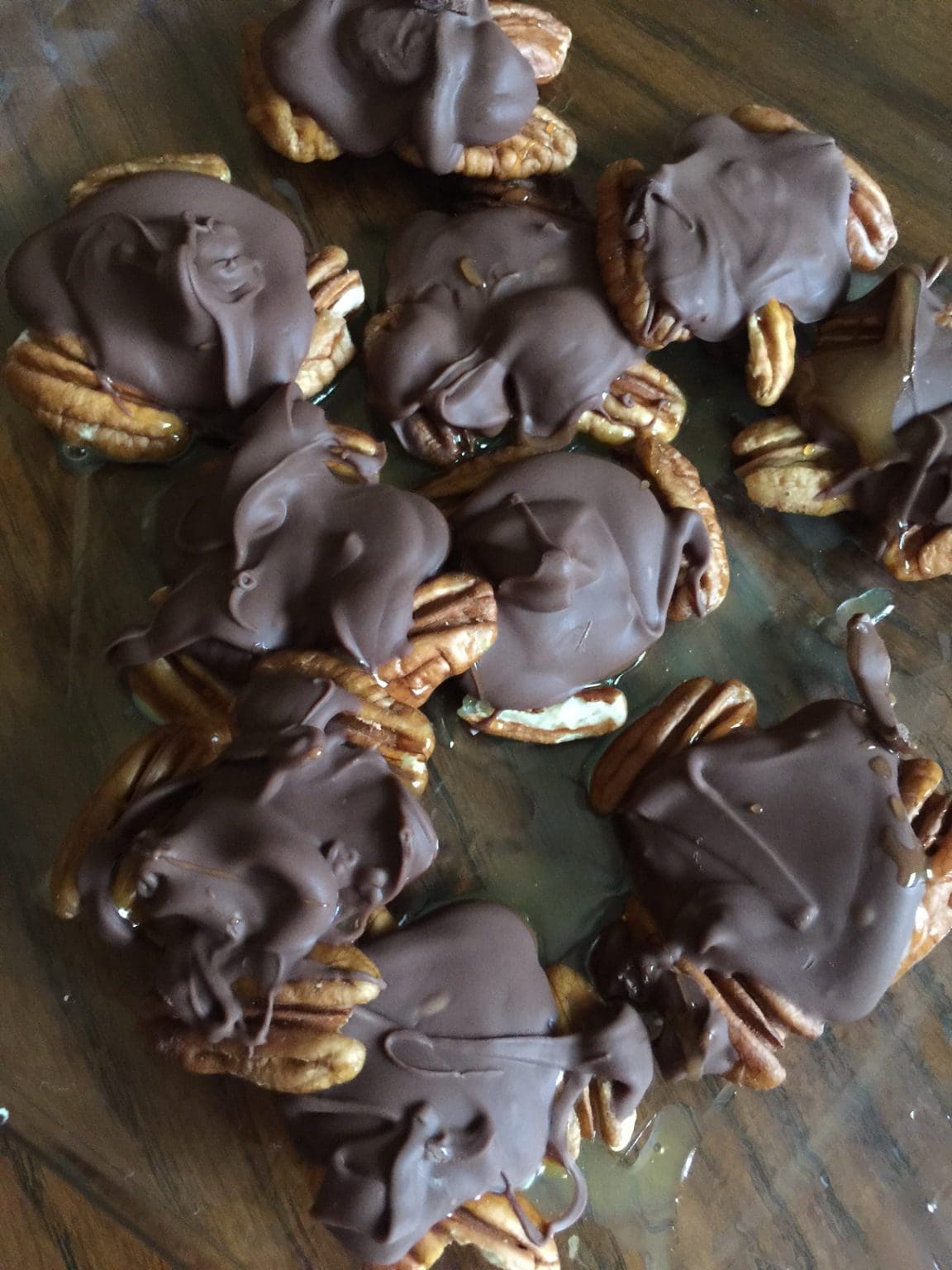 Chocolate Pecan Turtle Clusters Candy Recipe Divine Lifestyle