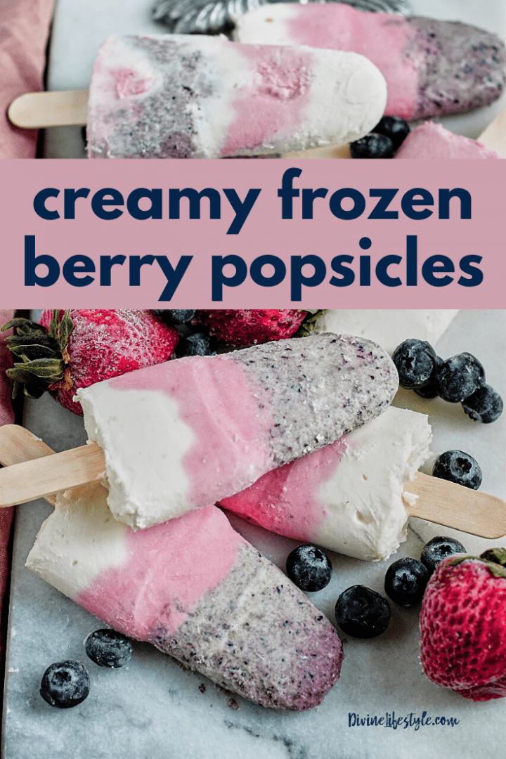 Creamy Frozen Berry Popsicle Recipe