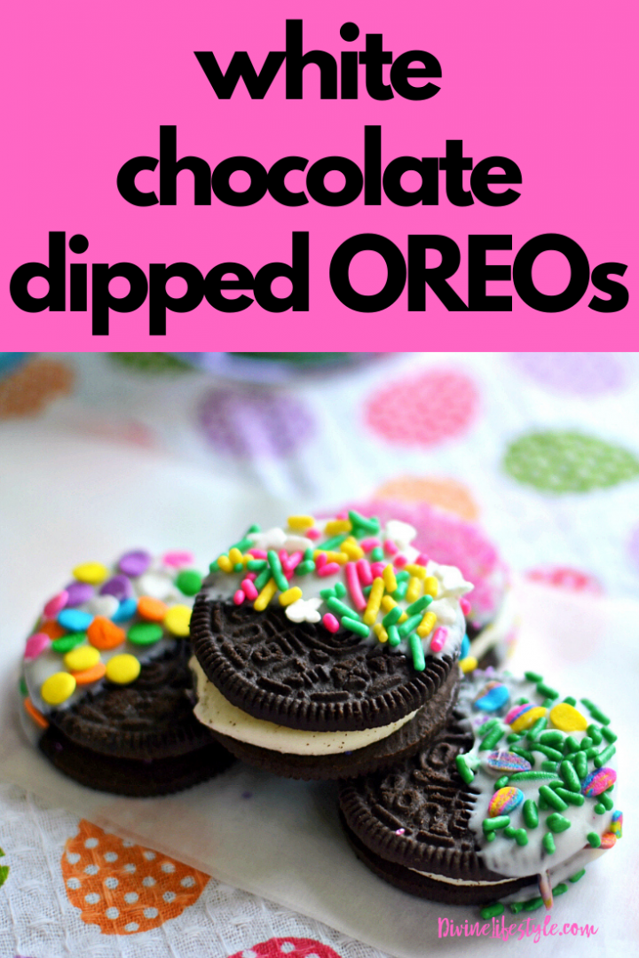 Easter White Chocolate Dipped OREOs