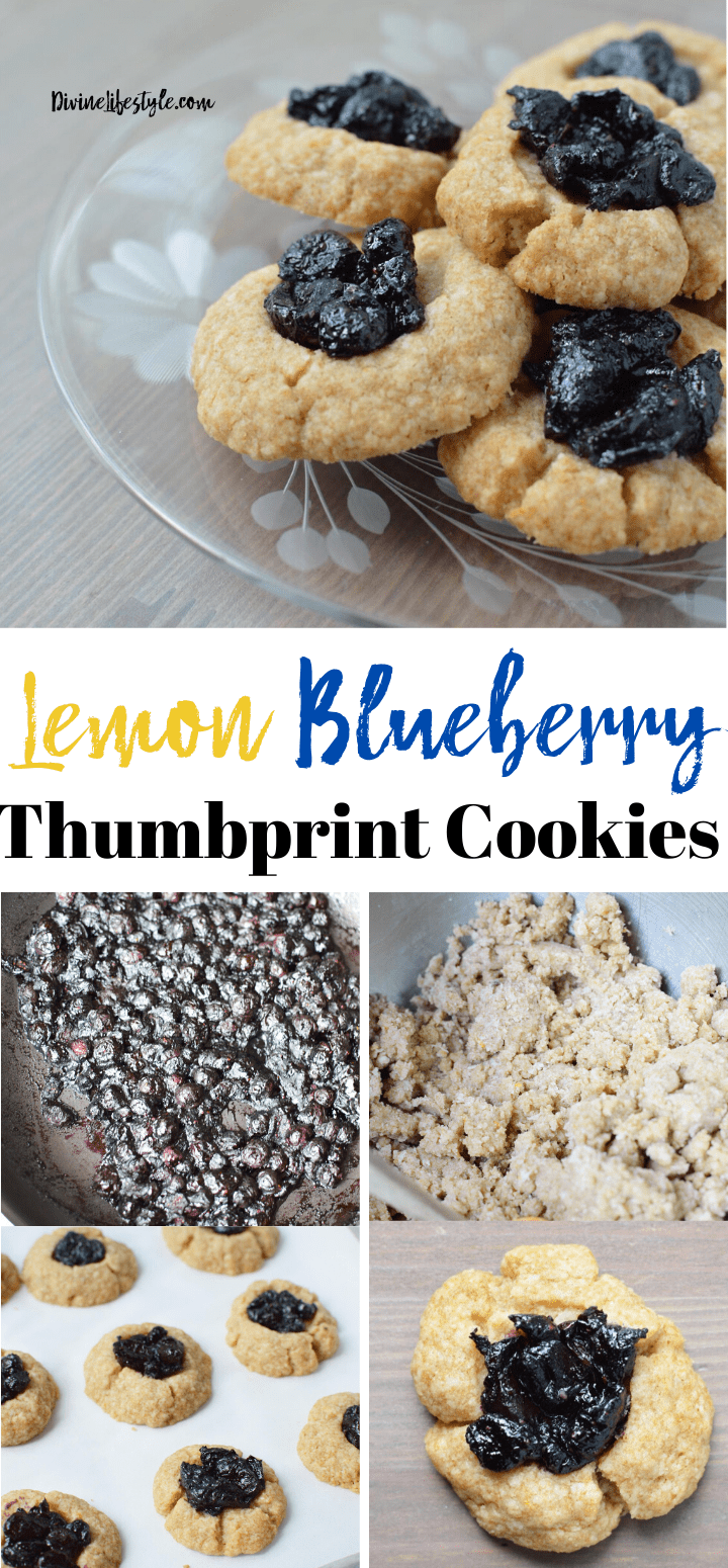 Lemon Blueberry Thumbprint Cookies