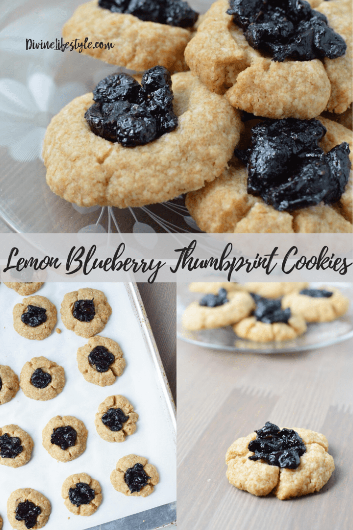 Lemon Blueberry Thumbprint Cookies