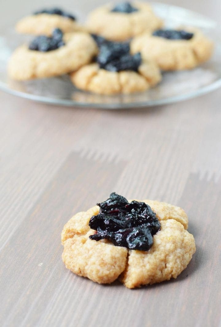 Lemon Blueberry Thumbprint Cookies